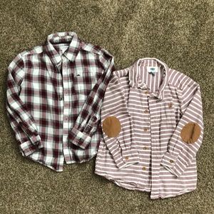 Bundle of boys collared long sleeve shirts